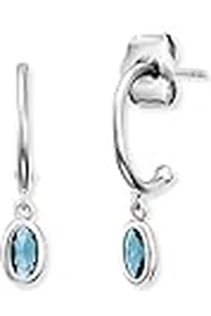 Engelsrufer Pendientes de aro para mujer, 925, circonitas, 32015518, 4,2 mm, de ley, No es una piedra preciosa