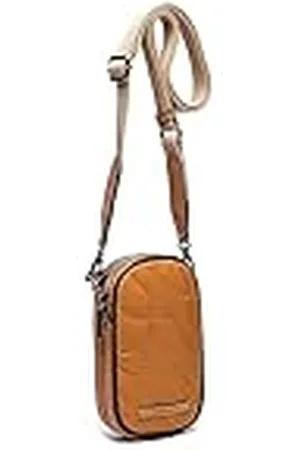 Abbacino Bolso para el móvil en materiales reciclados y acolchados ámbar
