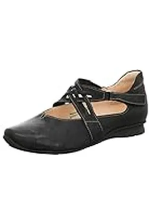 Think! Think Chilli Bailarinas Con Correa De Tobillo para Mujer, Negro (Sz/K794 02), 40 EU (6.5 UK)