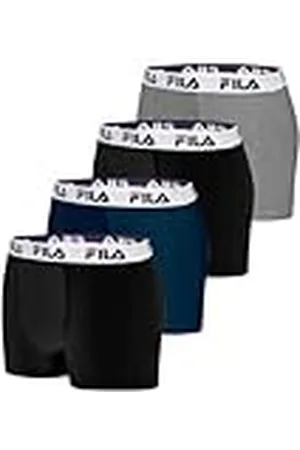 Fila Boxer Fi/1bcx4/Fu5016 Pantalones Cortos, , XXL (Pack de 4) para Hombre