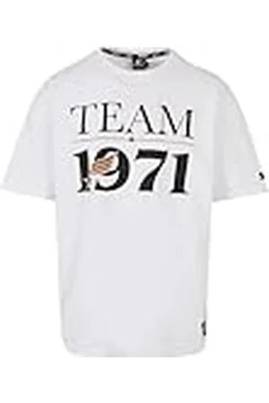 STARTER BLACK LABEL Starter Team 1971 Oversize tee Camiseta, White, M Grande Alto para Hombre