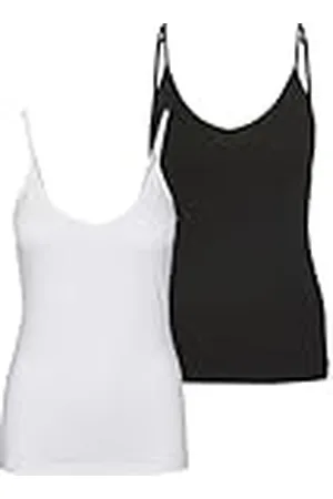 VERO MODA Vmmaxi My Soft V Singlet 2pcs Noos Tall Camiseta de Tirantes Anchos, , M para Mujer