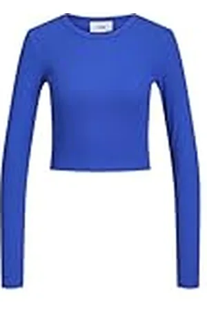 JACK & JONES JJXX Jxfeline LS Rib Noos-Camiseta de Manga Corta Top, , M para Mujer