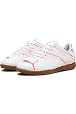 PUMA Attacanto It Jr, Zapatillas de fútbol, White Fire Orchid, 35.5 EU