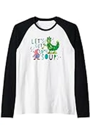 Clangers Soup Dragon Vamos a conseguir un poco de sopa retro Camiseta Manga Raglan