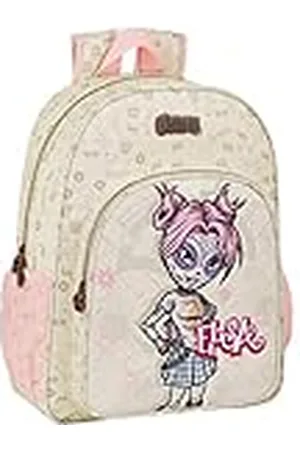 Safta Mochila Escolar Niños de Catrinas Kelly, Elsa y Mariko, 330x140x420mm, , M (M180)