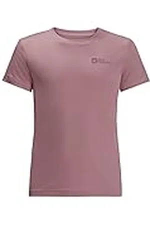 Jack Wolfskin Active Solid T K Camiseta de Manga Corta, , 128 para Niñas