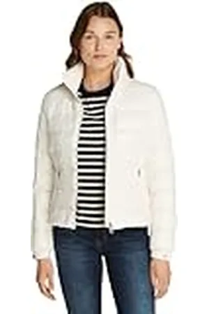 Tommy Hilfiger Cazadora acolchada Mujer Down Feminine Gloss ligera, Marfil (Ivory Petal), S