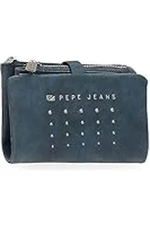 Pepe Jeans Holly Cartera con Tarjetero Azul 14,5x9x2 cms Piel sintética