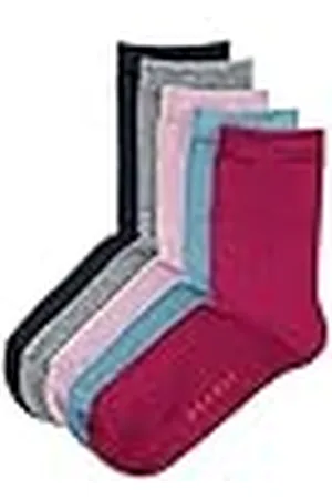 ESPRIT Solid Mix Multipack K So algodón lisos 5 pares, Calcetines Unisex niños, , 23-26