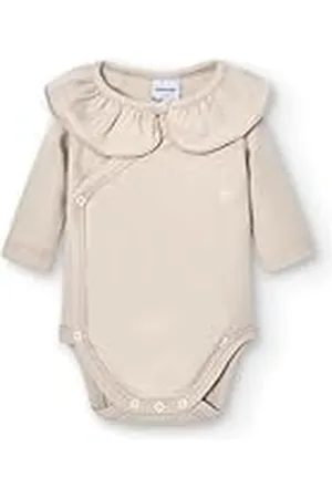BABIDU Body Bebé Cruzado Manga Larga Algodón 100% Cuello Con Volante, Body Bebé Recién Nacidos y Prematuros, Tejido Suave y Hipoalergénico, Ropa Bebé Niño y Niña Unisex, Perfecto para Piel Sensible