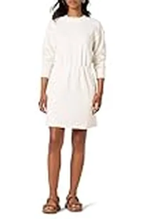Amazon Vestido Tipo Sudadera con Cintura Ajustada (Disponible en Tallas Grandes) Mujer, , XL