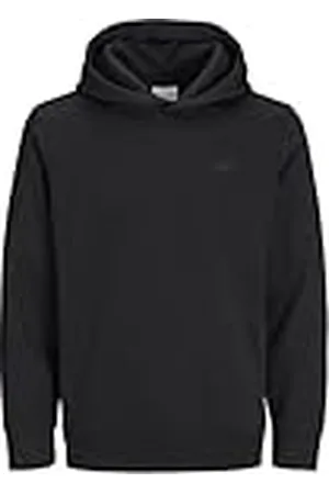 JACK & JONES Jjestaple Sudadera con Capucha Noos, Negro, XL para Hombre