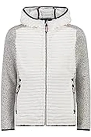 CMP Chaqueta polar infantil Highloft con capucha fija, B. Co Gesso, 104