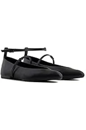 Armani Exchange Miriam, Bailarinas Planas Mujer, Black, 35 EU