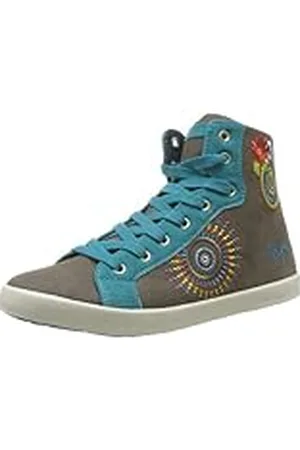 Desigual Sneakers Roby-2, Zapatillas Altas Mujer, Beige-Beige (Roble 6040), 37