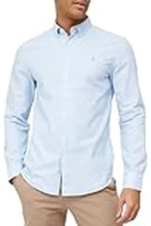 Farah Camisa Oxford de algodón Ajustada Brewer, , S para Hombre