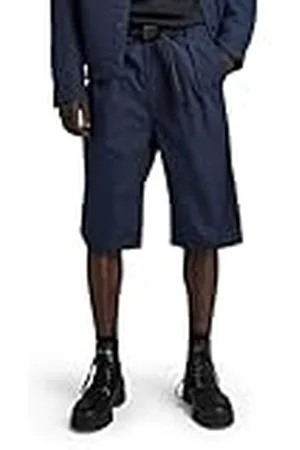 G-Star Para Hombre Shorts Pleated Chino Belt, , 30