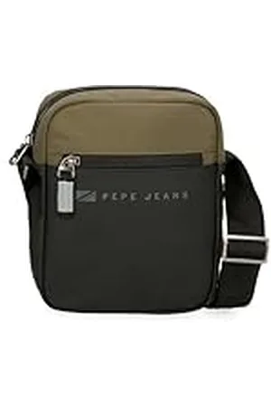 Pepe Jeans Jarvis Bandolera Mediana Verde 17x22x6 cms Piel Sintética y Poliéster L by Joumma Bags