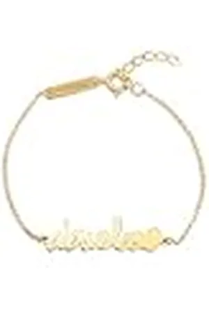 SINGULARU Pulsera Abuela Heart. Plata de Ley 925 con Acabado Baño de de 18 Kt y Palabra Abuela. Joyas para Mujer