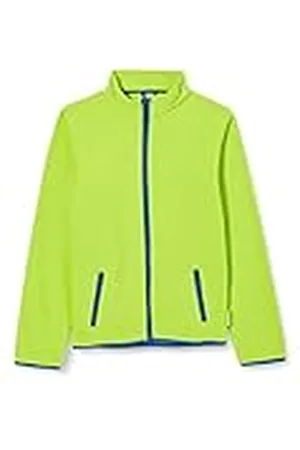 Playshoes Fleece-Jacke Farbig abgesetzt Chaqueta, (Grün 29), 116 para Niñas