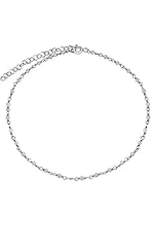 Silvego Pulsera de plata de ley 925 para mujer con piedras naturales, 21 cm, Plata, Cuarzo