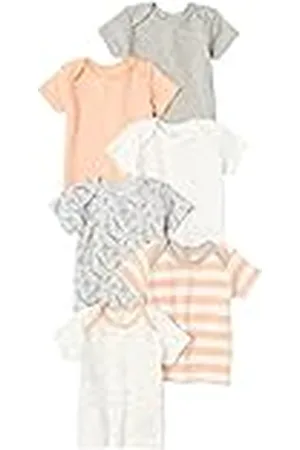 Amazon Camiseta con Hombros Abiertos Unisex Bebés, Pack de 6, , Prematuro