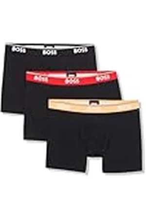 HUGO BOSS Power 3-Pack Bold Logo Boxer Briefs Ropa Interior de Hombres, , S