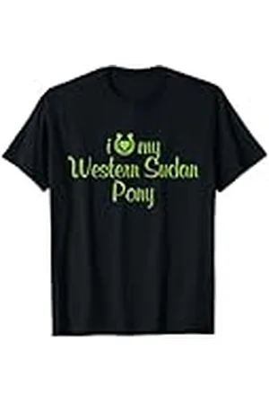 Hip Entrenador de espectáculos ecuestres «I Love My Western Sudan Pony Horse» Camiseta