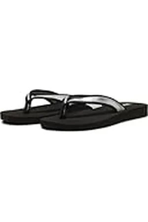 PUMA Sandy Flip Metallic Shine, Flop Mujer, Black Silver Black, 35.5 EU