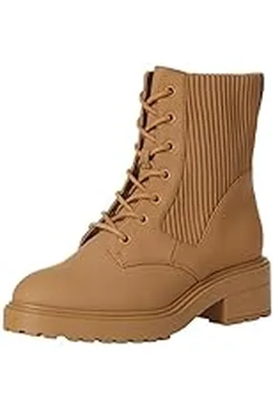 Amazon Bota de Combate de Goma con Suela Gruesa Mujer, , 43 EU