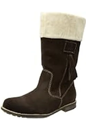 QS by s.Oliver Casual, Botas de Nieve niña, marrón-Braun (Brown 300), 33
