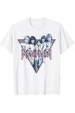 Def Leppard Camiseta Hombre Blanca Manga Corta Talla S Classic Baja