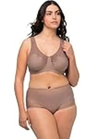Ulla Popken Entlastungs-BH, Cup C-G Sujetador, marrón, 130DD para Mujer