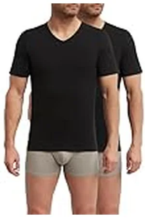 Dim Termorregulador de algodón con Cuello en V Sport X2 Camiseta, , XXL (Pack de 2) para Hombre