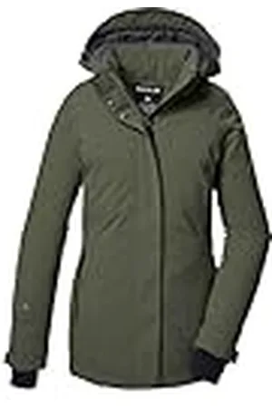 G.I.G.A. DX by killtec Mujer Chaqueta funcional/chaqueta de exterior con capucha con cremallera GW 6 WMN JCKT, oliv, 48, 42018-000