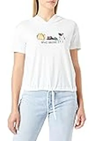 Koton Camiseta de Manga Corta con Estampado de algodón, , S para Mujer