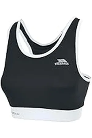 Trespass Giovanna Sujetador Deportivo, Mujer, Negro-Negro, XXS