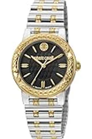 Roberto Cavalli Reloj Analógico para Mujeres de Cuarzo con Correa en Acero Inoxidable RV1L188M0091