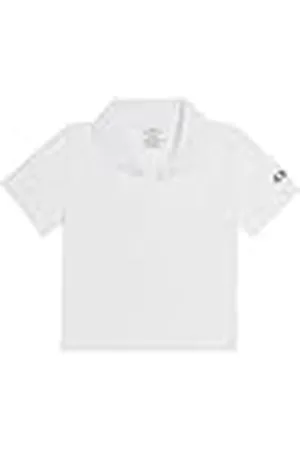 Champion Legacy Icons Tonal Logo W-Soft Cotton 1x1 Rib Crop Slim Tank S/L Camisa de Polo, Color Blanco, M para Mujer