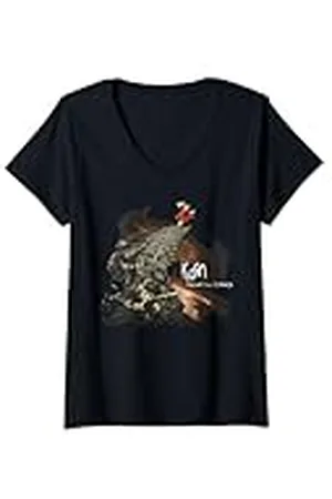 Korn Mujer Follow Cliff Camiseta Cuello V Camiseta Cuello V