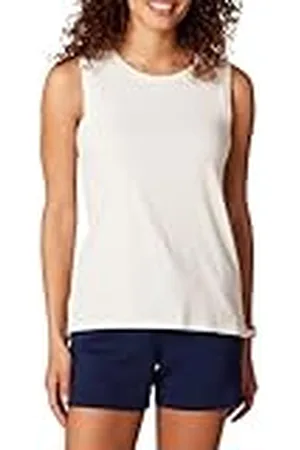 Amazon Top de Yoga de Algodón Suave de Corte Relajado (Disponible en Tallas Grandes) (Anteriormente Core 10) Mujer, , 3XL Grande
