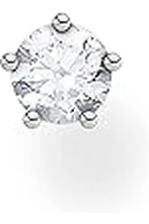 Thomas Sabo Pendientes Individuales Piedra Blanca Plata de Ley 925 H2135-051-14