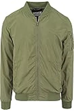 Urban classics Chaqueta bomber para hombr de invierno, estilo old school, chaqueta corta, ajuste óptimo, chaqueta acolchada cortaviento, Tallas S -XXL
