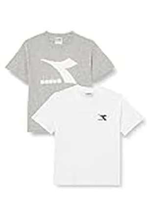 Diadora Ju.Double Pack Camiseta SS Logo T-Shirt, , XS para Niños