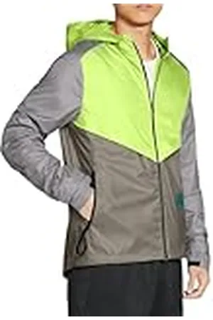Nike CZ9054-736 M NK SF TRAIL WINDRUNNER JKT Jacket Hombre LT LEMON TWIST/MOON FOSSIL/COLLEGE GREY/(BRIGHT SPRUCE) Tamaño XL