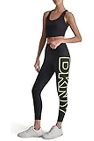DKNY High Waist 7/8 Exploded Logo Tight Leggings, , XXS Mujeres