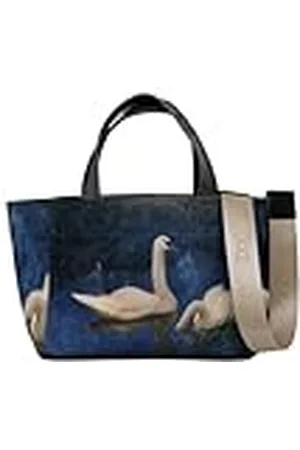 Dogo Femme Vegan Bleu Foncé Medium Tote Bag - Motif