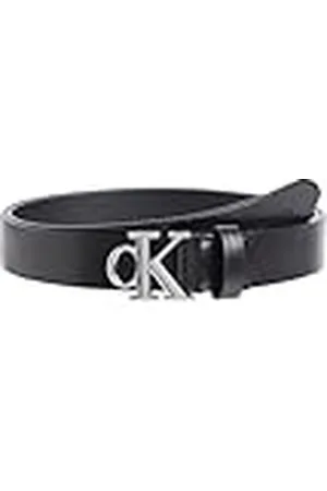 Calvin Klein Jeans Cinturón Mujer hebilla redonda de piel, , 65 cm