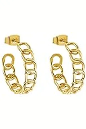 liebeskind Pendientes Berlin Time & JEWEL (dorado), Standard, Acero inoxidable, Ninguno
